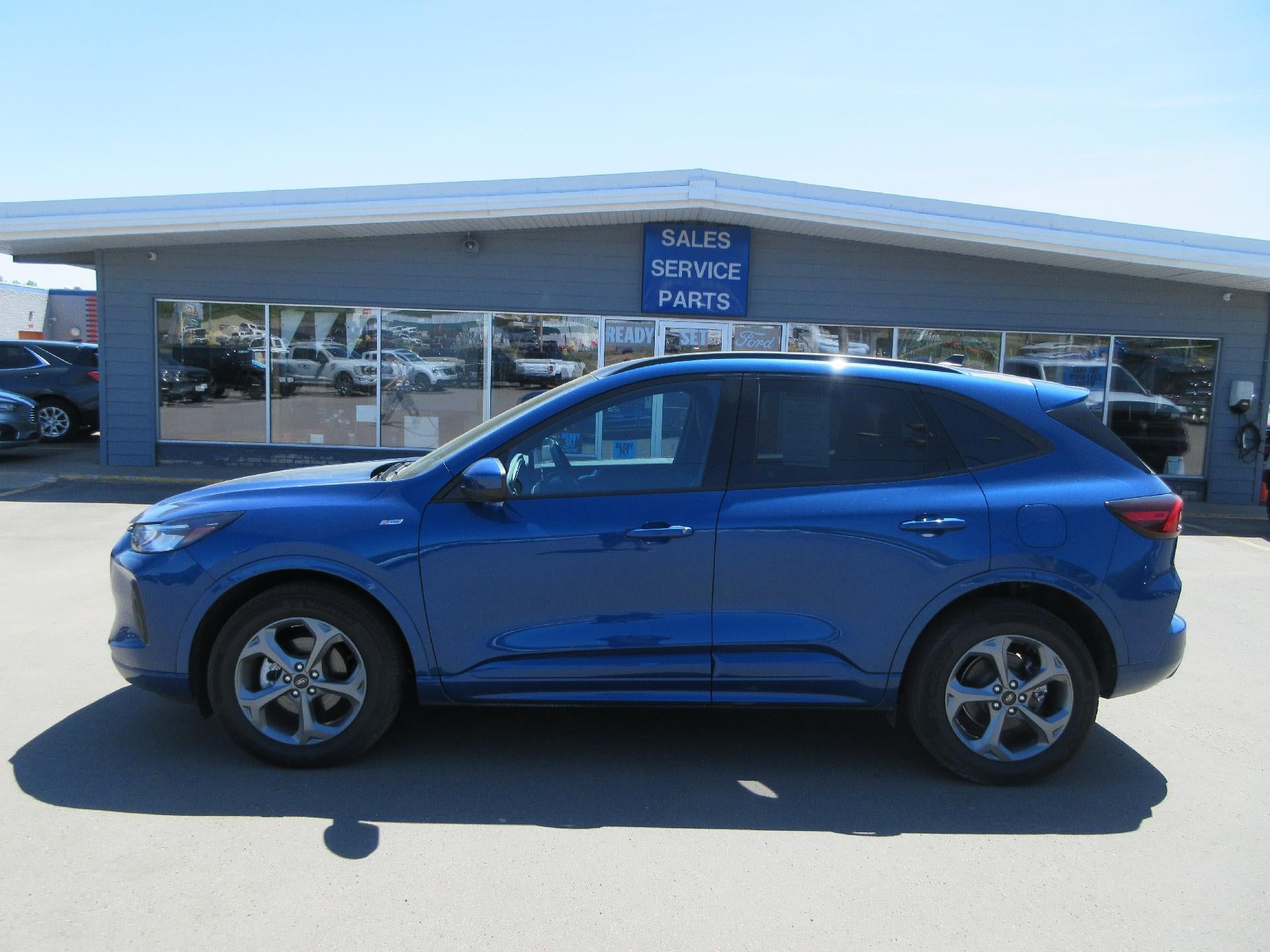 2023 Ford Escape ST-Line Select AWD in Blue — front three-quarter view