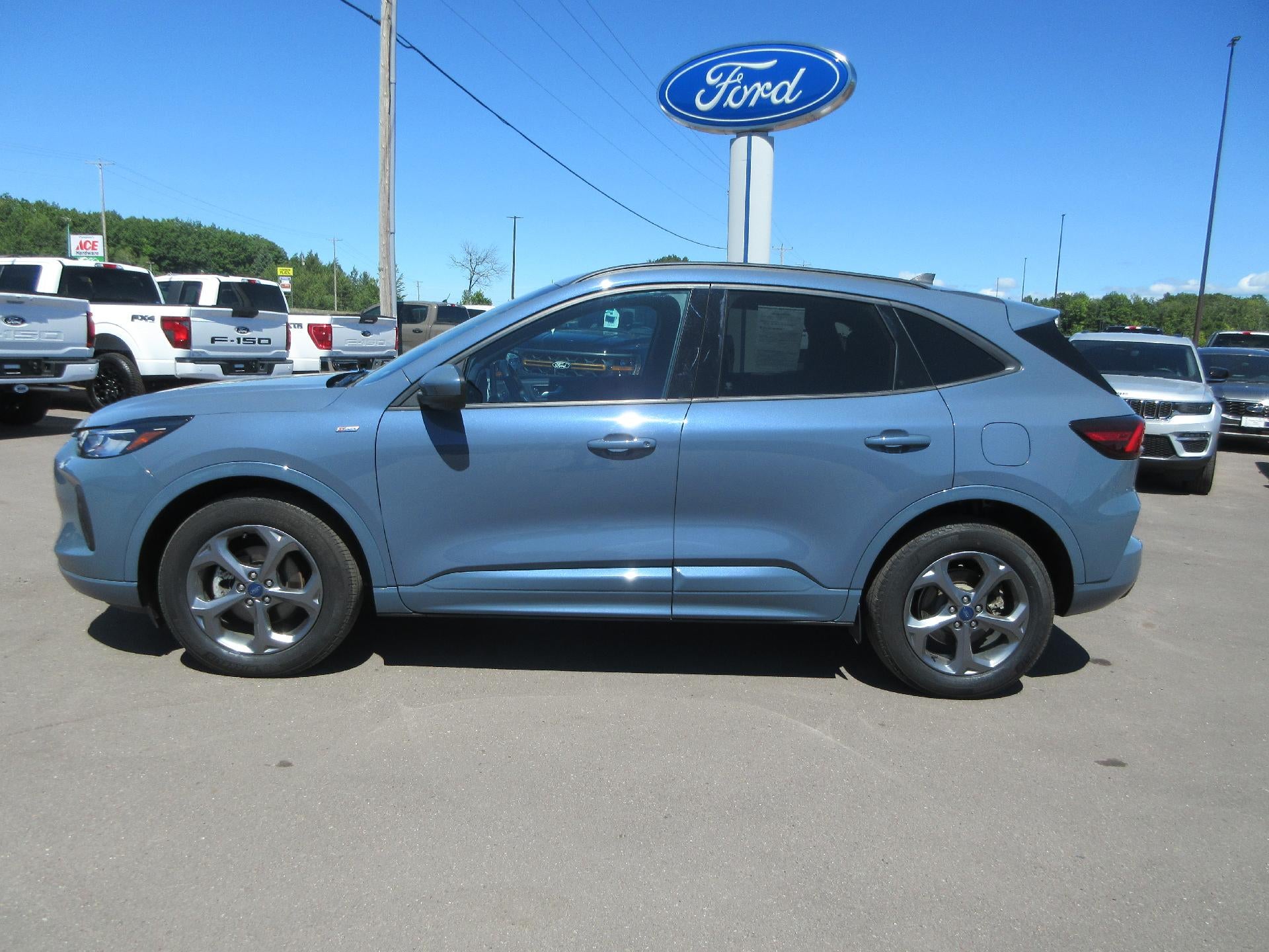 2023 Ford Escape ST-Line Select AWD in Blue — front three-quarter view